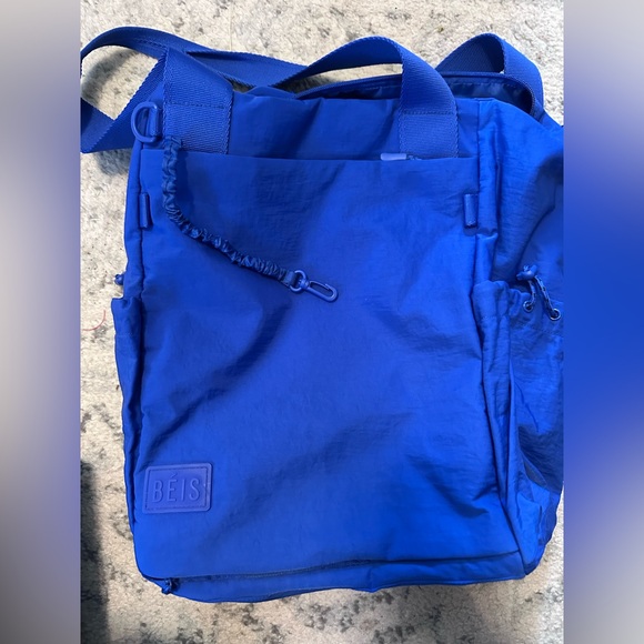 BEIS Cobalt Blue Tote Bag - sport with optional hidden net feature - Picture 8 of 10